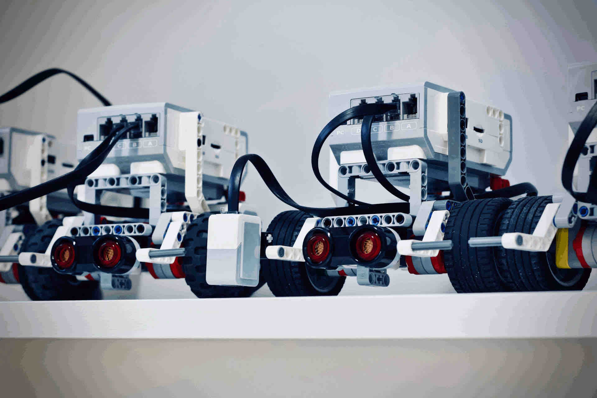 Small robots with wheels